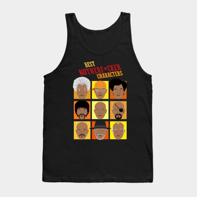 Samuel L Jackson characters Tank Top by atizadorgris